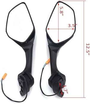 Gear Up OM31 ABS Plastic Folding Rear View Side Adjustable Mirror