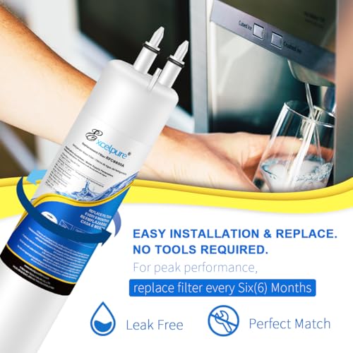 Image of EXCELPURE RFC6600A Refrigerator Water Filter Replacement for EDR3RXD1, Everydrop Filter 3, 4396841, 4396710, Kenmore 46-9083,46-9030, 9030, 9083, KAD3RXD1, WHR3RXD1, 3PACK