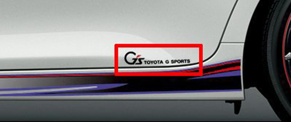 Amazon.co.jp: TOYOTA/トヨタ純正【G's/ジーズ】ブラックロゴ【サイド