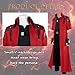 EOUCUYA Dante Cosplay Costume Set Men's Cosplay Red Trench Coat with Wig Halloween Cosplay Costume for Adult