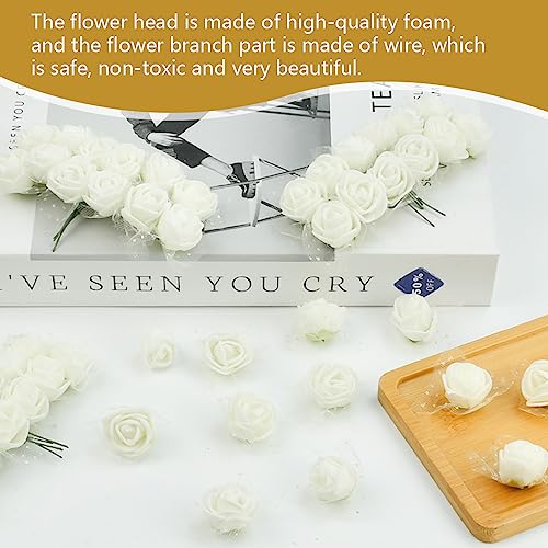 DOUSELLA 144 Pz Set di Teste di Rose Artificiale