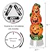 Eldnacele Halloween Pumpkin Light Snow Globe Lighted Lamp with 6H Timer, Battery Operated Spinning Water Glittering Swirling Tornado Lights Tabletop Halloween Decoration Celebration Parties