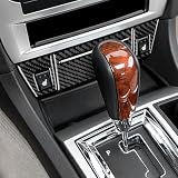 FXETRNL Ash Cover for Chrysler 300 300C (2005-2007), Real Carbon Fiber Cover for Dodge Charger Magnum(2005-2007) Center Console Seat Heating Button Frame Decor Protect Interior Car Accessories, Black