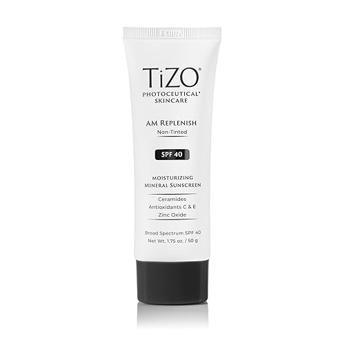 TIZO Photoceuticals Am Replenish Protector solar mineral facial sin tinte SPF 40, 1.75 oz