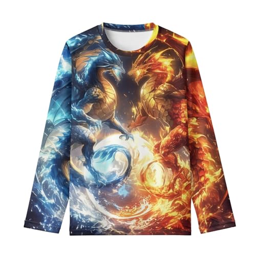 HUIACONG Kids Long Sleeve Shirt for Boys Girls T Shirt