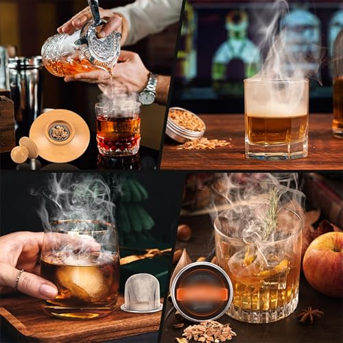 Image of Cocktail Smoker Kit, Whiskey Smoker Kit, Cocktail Smoke Infuser with Smoke Infuser for Whiskey and Accessories