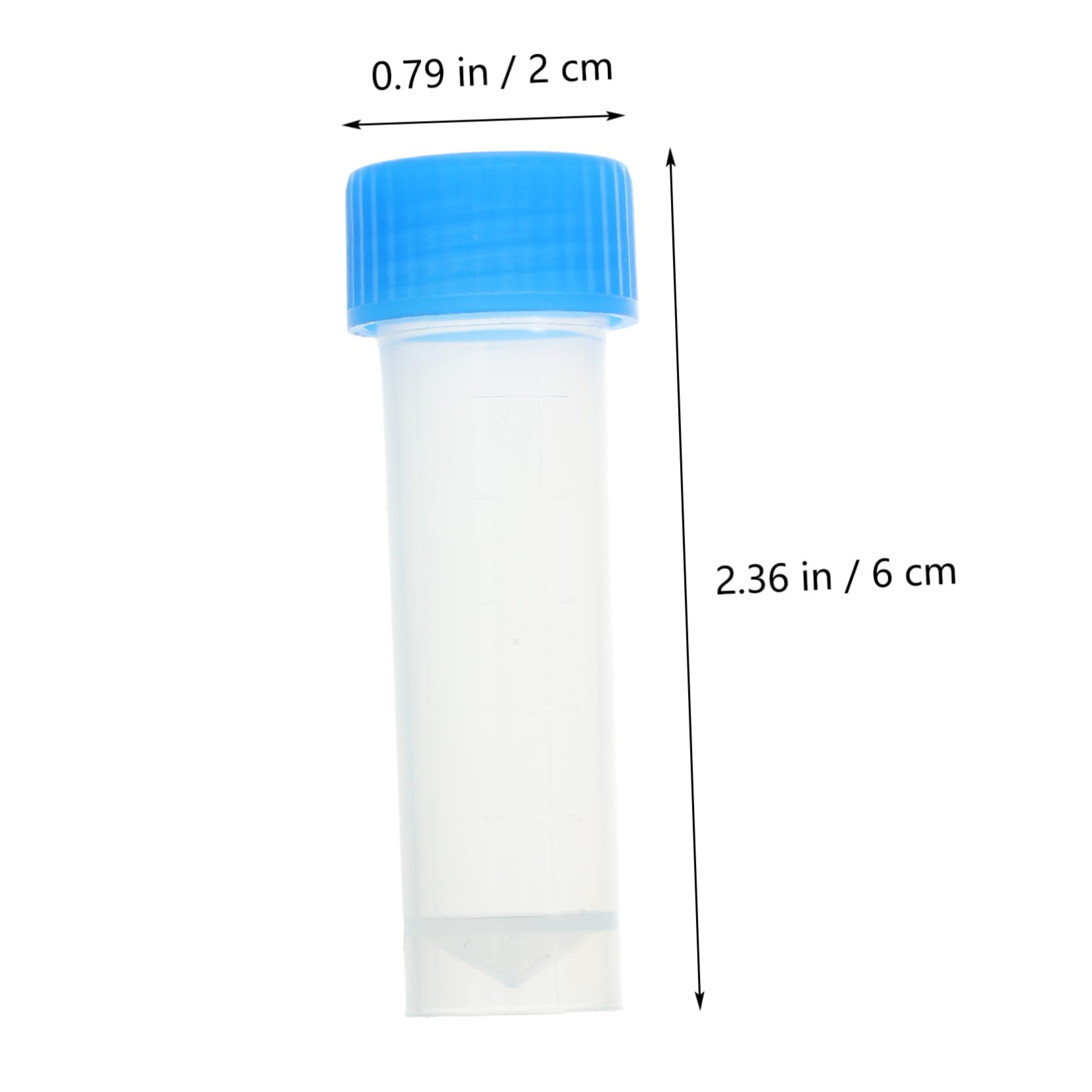 HOMOCONO 40pcs Cryovial Refillable Tubes Empty Candy Tubes Test Tubes with Lids Experiments Equipment Cosmetic Tubes Empty Lab Freezing Tubes Lab Graduated Tube Cold Storage Tubes Plastic