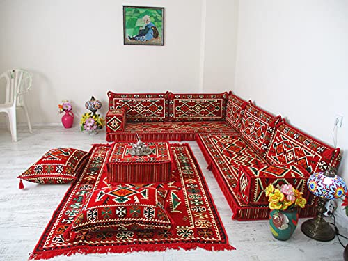 Arabic Corner Sofa Set For Living Room, L Shaped Arabic Floor Seating, Arabic Mattress, Balcony Sofa Set, Arabic Jalsa Seating, Arabic Living Room Furniture