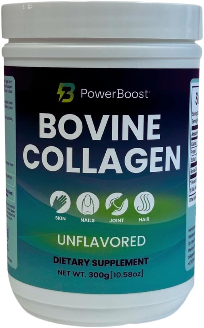 (Bbd: 08/2027) Collagen Peptides Bovine for Both Men and Women Non-GMO, Gluten Free, Dairy Free 10.58oz Collagen Protein, Unflavored, 300g, 30 Servings