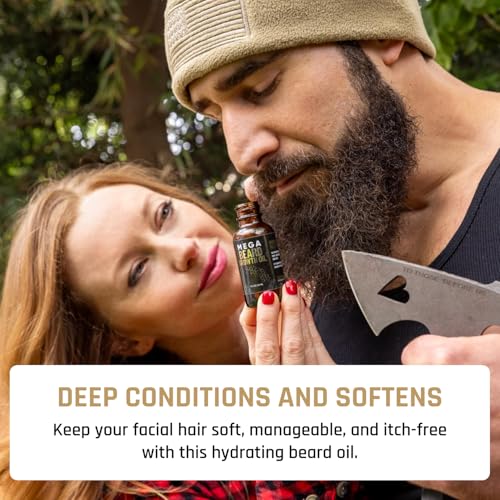 Derm Dude Beard Growth Bundle for Men | Mega Beard Oil + Power Beard Growth Vitamins with Biotin & Natural Oils | Thicker, Fuller Beard Care - Image 8
