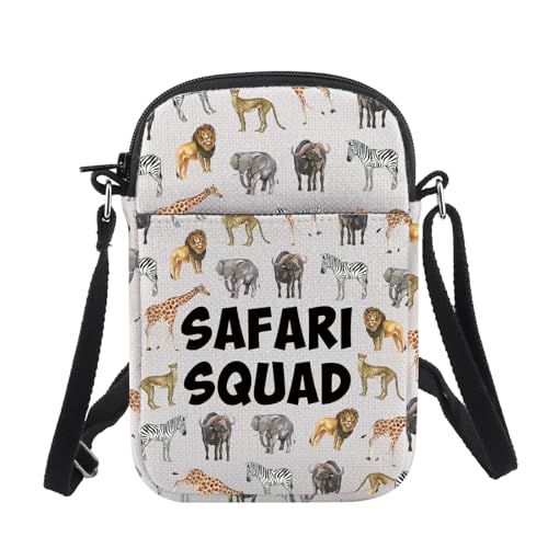 CHOORO Safari Squad Lover Gift Safari Squad Crossbody Bag Safari Journal Small Sling Bag Safari Trip Wild Life Lover Gift