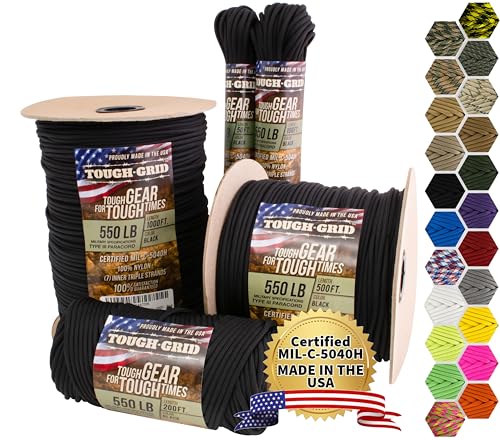 TOUGH-GRID 550 Paracord Rope for Outdoor Adventures