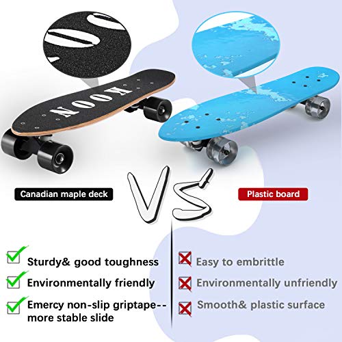 Image of KO-ON Skateboard Complete Skateboards 22 Inch Mini Cruiser Skateboards for Beginners Kids Boys and Girls