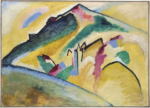 Cuadro de pintura mural de Kandinsky: lienzo decorativo de paisaje de otoño de 60x90cm