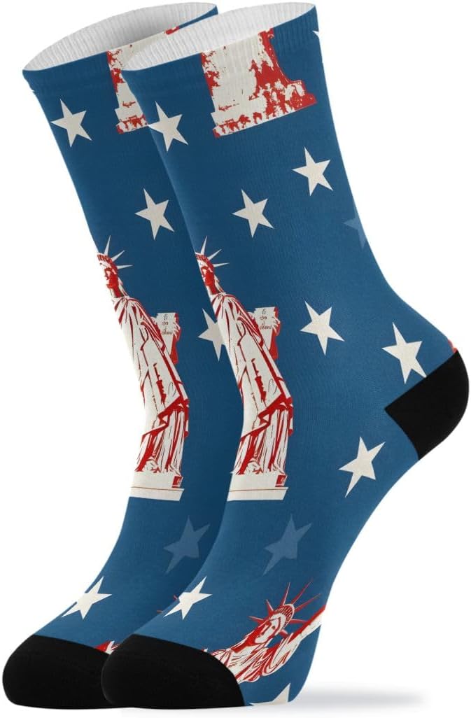senya Women's Crew Socks Flower Gnomes Soft Funny Athletic Socks