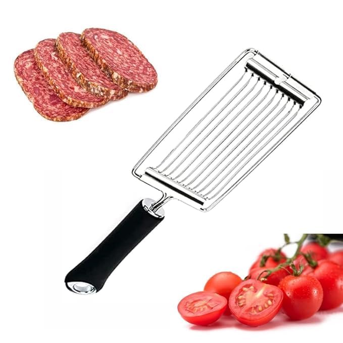 Premium Luncheon Meat Slicer Quality Stainless Steel Cutter Certified Safety Meats Fruit Tomato Cheese Boiled Egg Spam Cutting Tools for Home Daily Use