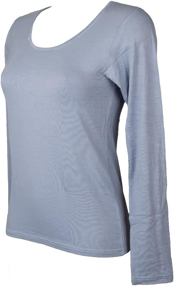 T-Shirt Crew Neck t-Shirt Woman Warm Long Sleeve Viscose Article 076629
