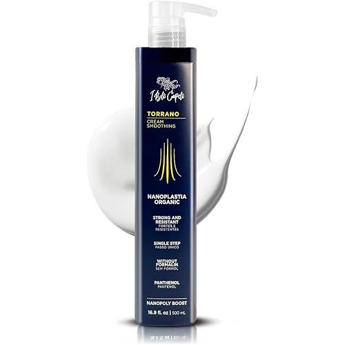 I Belli Capelli Torrano Cream Nano Keratin Hair Treatment, Straightening Hair 1 Step, Formaldehyde Free-Nanoplastia Para Alisar Cabello, Keratina Organica Sin Formol -Brazilian Nano Keratin (500ml)