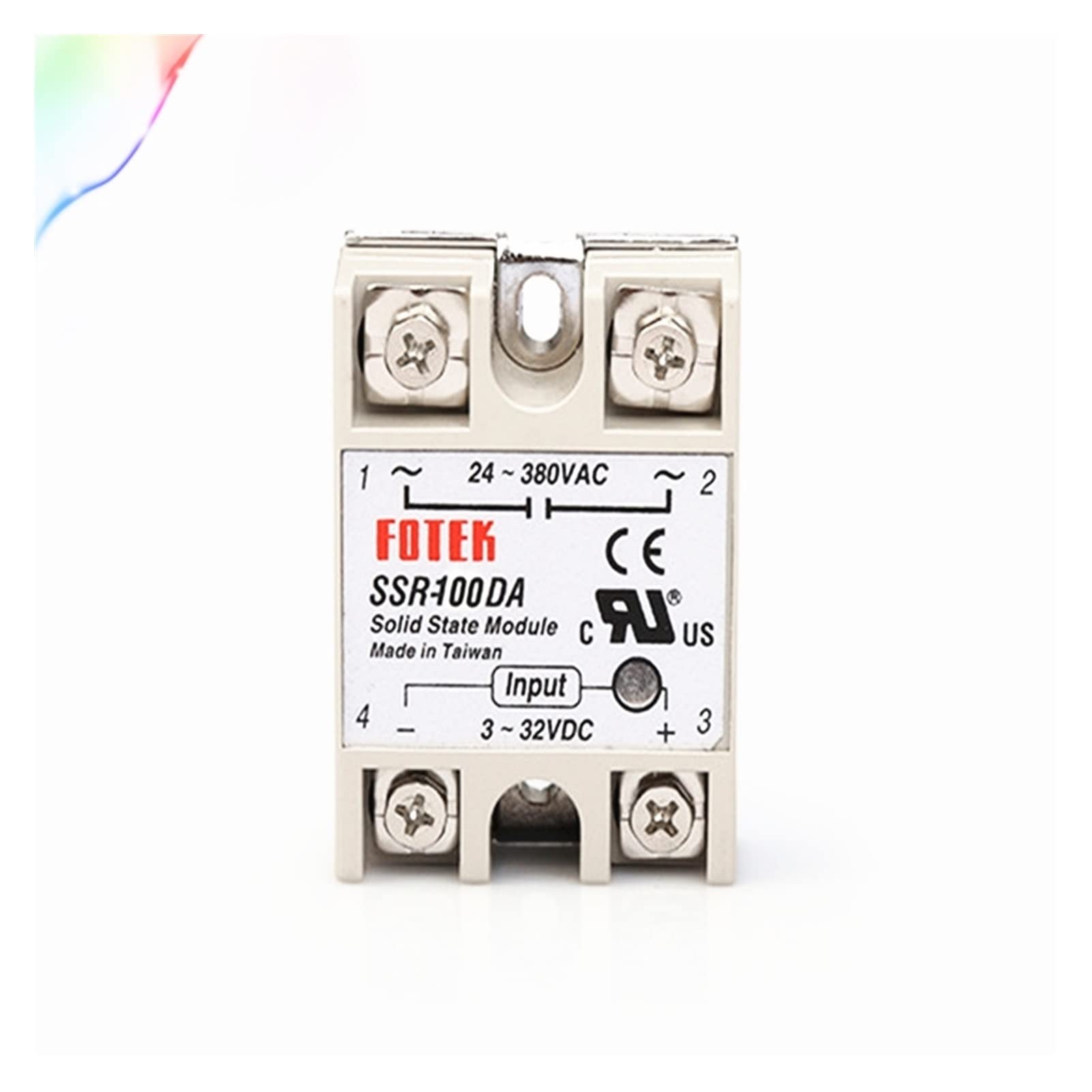 Gvbaepieo One Color Solid State Relay Ssr-60Da Ssr-80Da Ssr-90Da Ssr-100Da 5-24Vdc(Ssr-90Da)