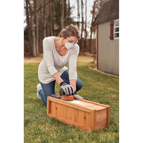 BLACK+DECKER 20V MAX Orbital Sander, Cordless, 12,000 OPM, 2 Sandpaper Sheets, Battery and Charger Included (BDCRO20C) thumbnail 10