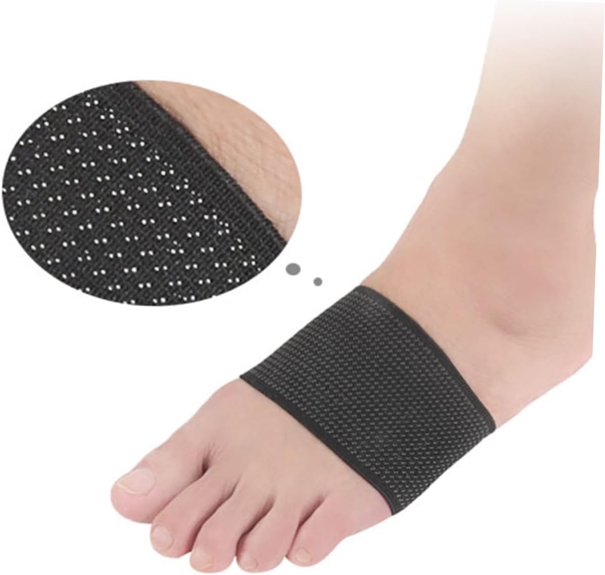 Elastic Compression Foot Sleeves for Running Ankle Brace for Support Arch Support Brace Foot Cushion Pad XL Black