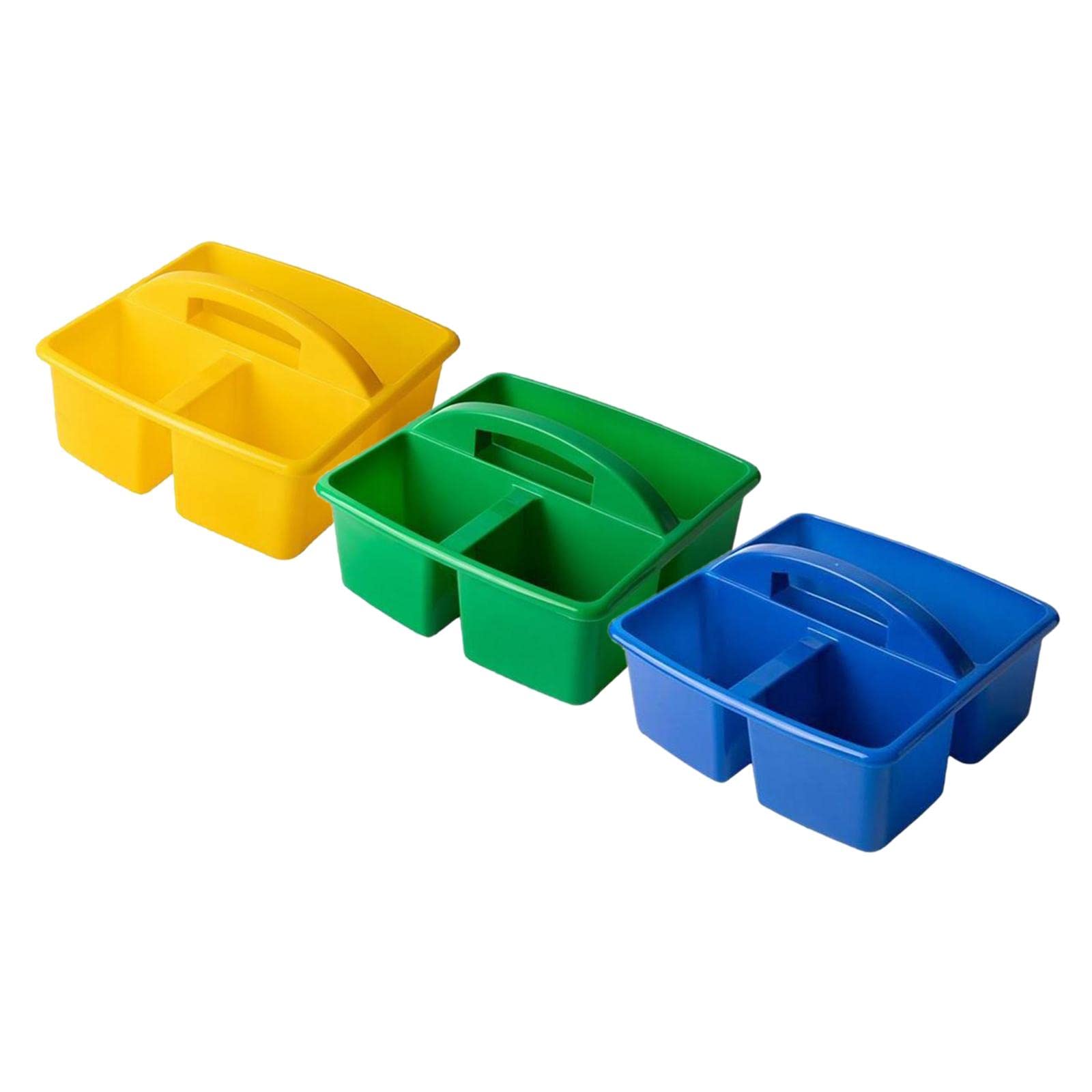BNF® 3Pieces Desktop Compartment Caddy Holder Stackable Case Yellow Blue Green|Home & Garden |Household Supplies & Cleaning|Home Organization|Storage Boxes 4