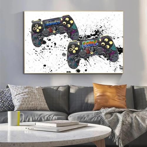 Affiche PlayStation Graffiti 70x120 cm tableau moderne de salon chic