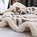 LOMAO Sherpa Fleece Blanket Fuzzy Soft Bed Blanket Dual Sided Throw Blanket fit Couch Sofa (Grey,51x63)