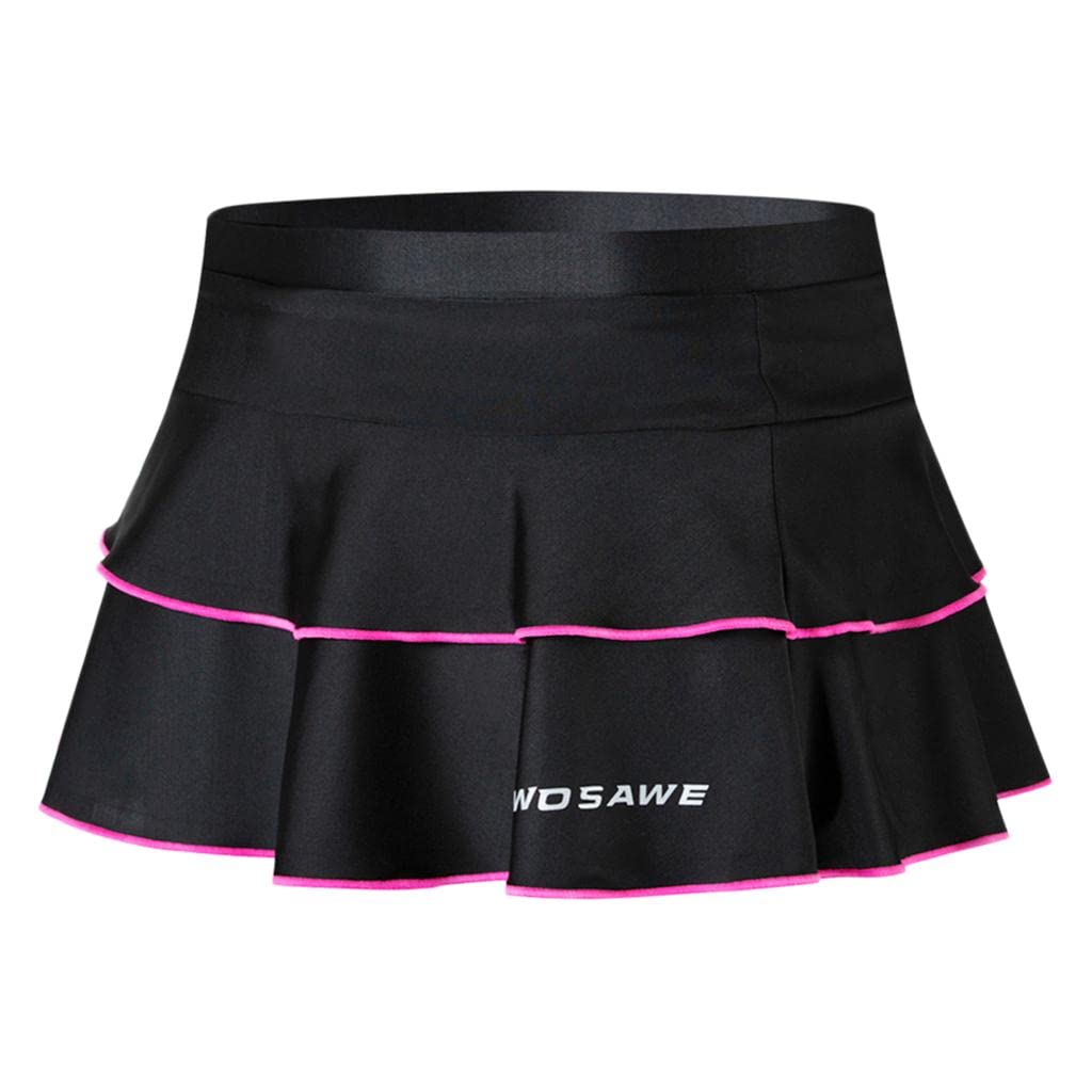 JAZZY PEARLS® Women's Cycling Padded Skirt Tennis Golf Yoga Shorts Pants Swing Skirt M-Sporting Goods-Cycling-Cycling Clothing-Shorts-1 Piece Sport Skirt