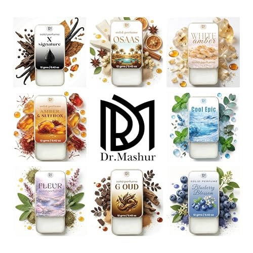 Image of Dr.Mashur Solid Perfume |Choir&Cool Epic Alcohol Free Wax Perfume Balm, Long Lasting | Pocket Tin 12g, Pack Of 2| Non Greasy Smooth Glide, Travel Friendly Men And Women