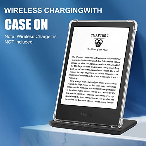 Image of CoBak Clear Case for 6 Inch Kindle 10th Generation (2019 Released) - Shockproof Ligthwheight Slim Soft TPU Back Cover, Clear