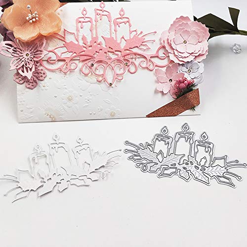 Metal DIY Cutting Die Card Embossing Die Scrapbooking Album Paper Cards Art Craft Stencils Scrapbooking (Christmas Candle)