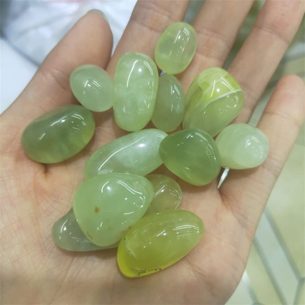 Decoración del hogar, prehnita Natural, Oro, UVA, Cristal de Cuarzo, Piedra de Grava, decoración caída, Cristales de Cuarzo Natural, Piedras for Acuario Inicio Colecciones (Size : 200g)