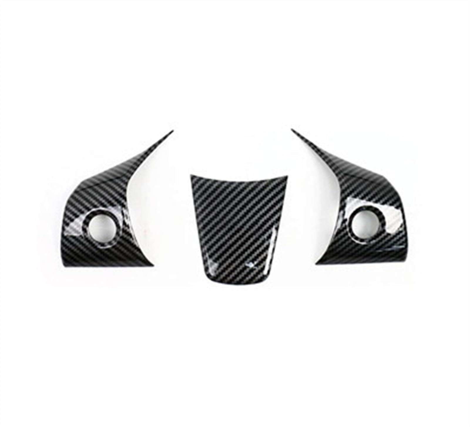 Qibbei C Arbon Fiber Ar Interior Steering Wheel Trim Over Frame Decorative Sticker For Tesla Model Y 3 2021 Stickers(C)