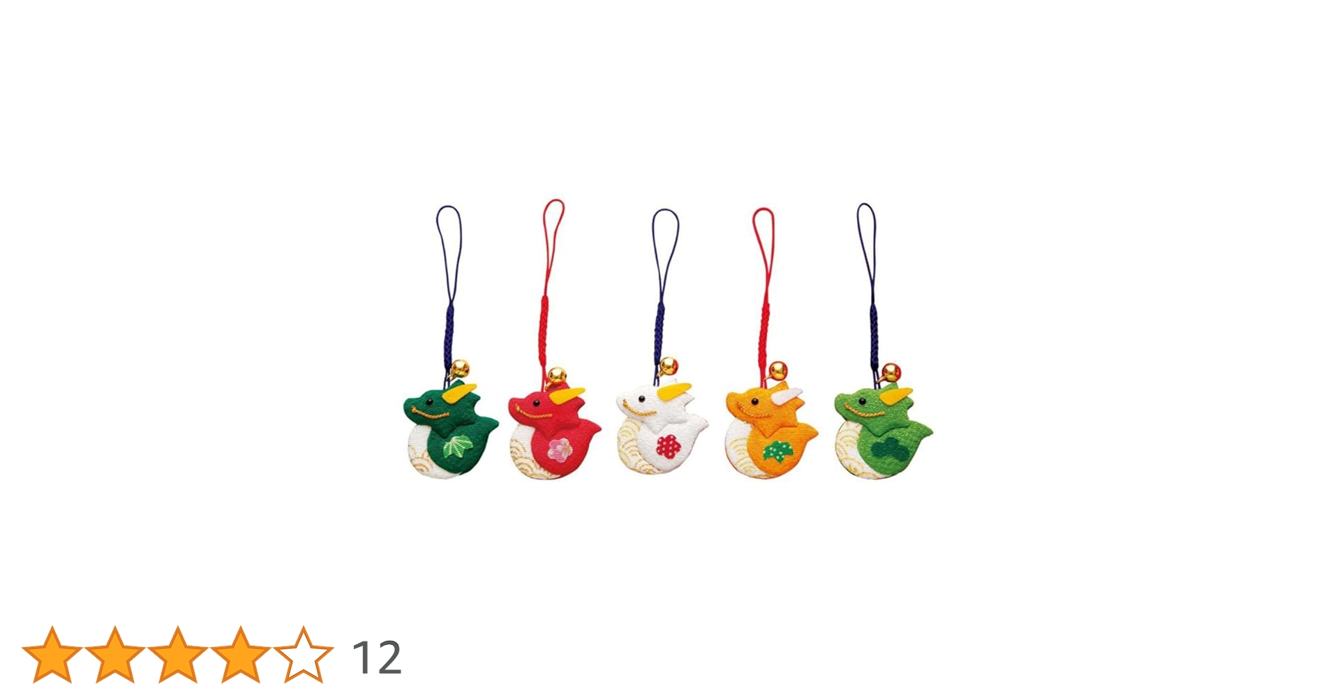 Amazon | さくらほりきり ちりめん根付 五福竜 4706370 | パッチ