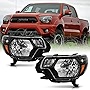 ACANII - For Black 2012-2015 Toyota Tacoma Pickup Headlights Headlamps 12-15 Driver + Passenger Side