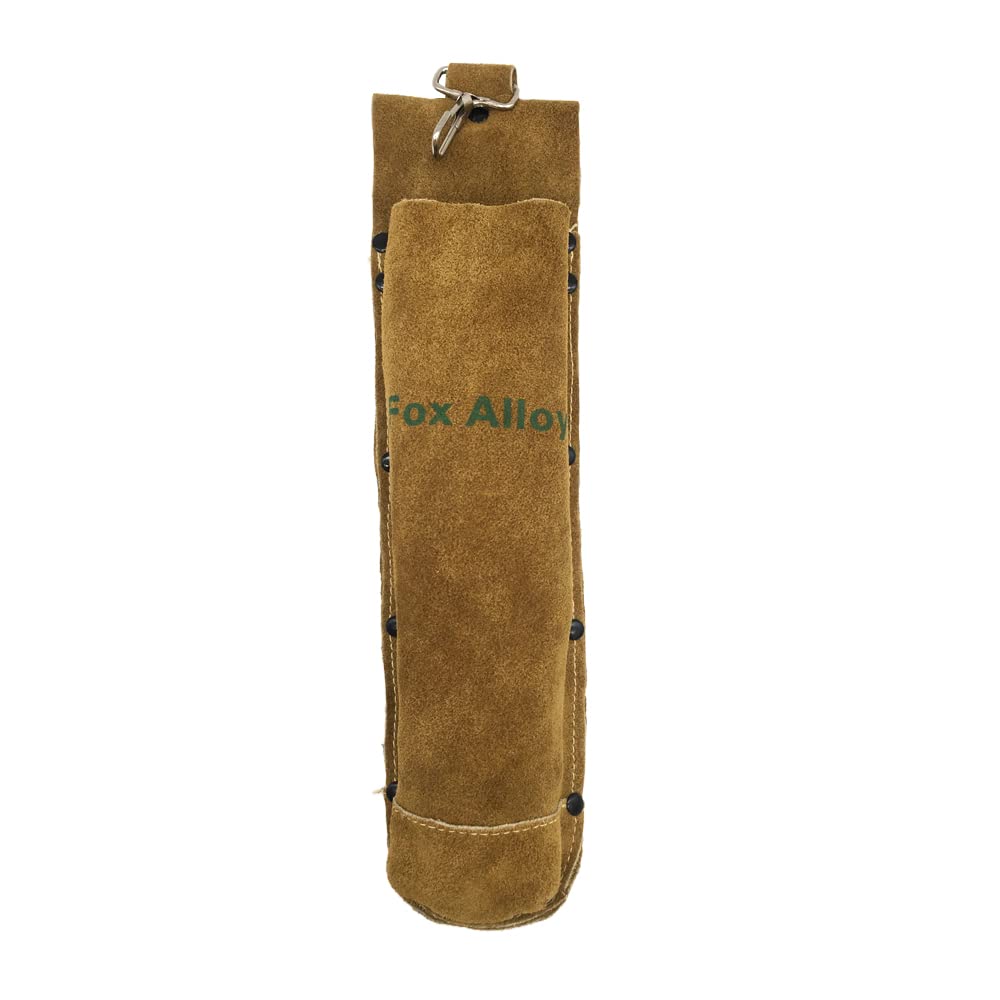 100% Leather Arc Welding Rod Bag Electrode Holder Heat Flame Resistant Hardware Tool Waist Bag Storage Can for Stick Welding Container
