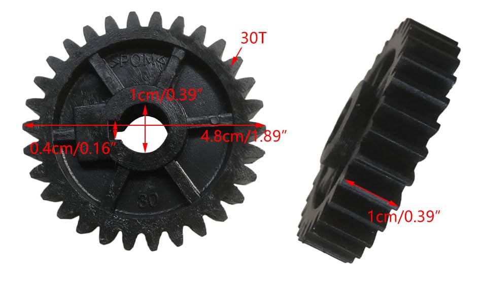 ciciTree Plastic 30T Little Milling Intermediate Countershaft Gear Compatible for SIEG X2/X2L/G8689/CX605