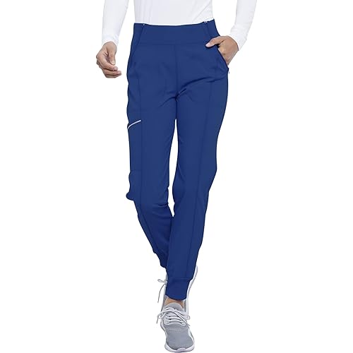 Infinity Cherokee Jogger Scrub Pants for Women Mid Rise Cargo Pocket with 4-Way Stretch Moisture Wicking Technology -CK110A