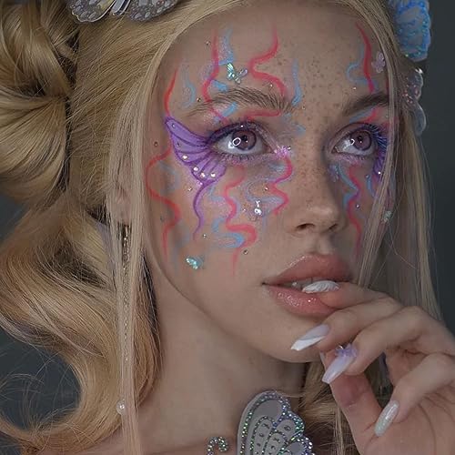 Image of NOOEPC Face Gems Hair Gems, Self-Adhesive Face Jewels Eye Jewels Rhinestones DIY Face Gems Stick on, Hair Body Rhinestones Gems Crystals Pearls for Face Eyes Makeup Body, Crafts