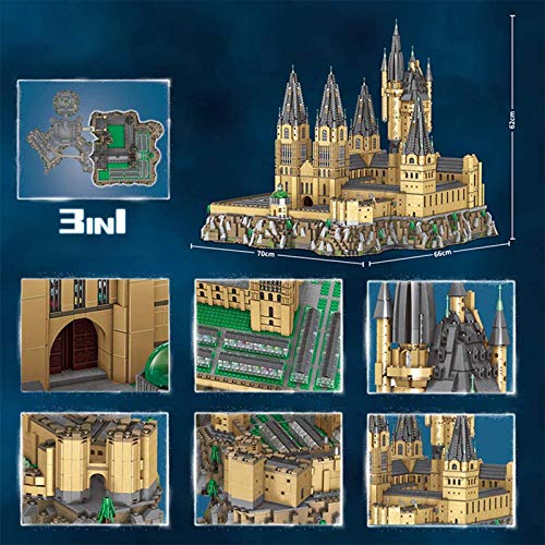 WANCHENG Hogwards Schloss Modell 12918 Teile Modular Magisches Schloss MOC Bausteine Kompatibel mit Lego Harry Potter… – Bild 4