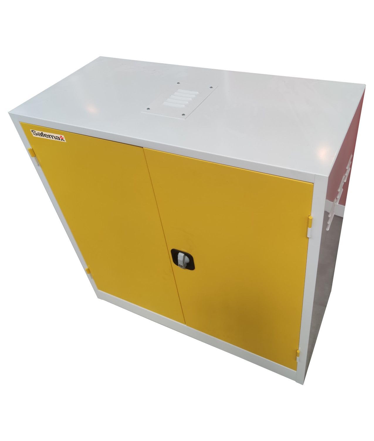 Armadio per liquidi infiammabili a due ante Safemax monoblocco con dimensioni 1000x460xh1000 mm
