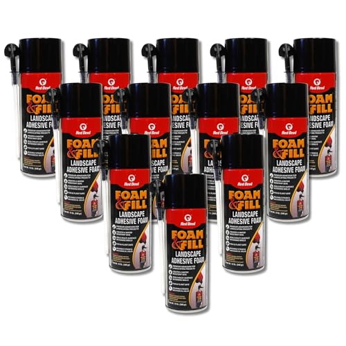 Red Devil 0916 Spray Foam & Fill Landscape Adhesive Foam, 12 oz. , Black