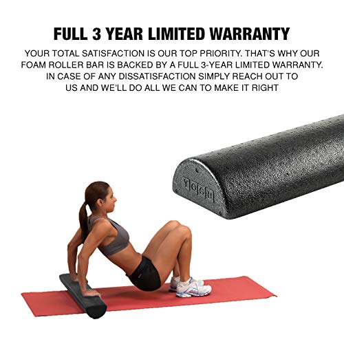 YOGU Half-Round Foam Roller High-Density (36 Inch) - Thumbnail 6