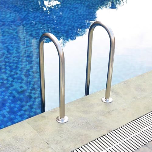 Escalera para piscina de acero inoxidable 2 peldaños miniatura 2