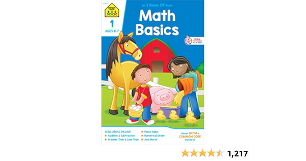 School Zone - Math Basics 1 Workbook - Amazon.com