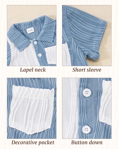 Image of NZRVAWS Toddler Baby Boy Summer Clothes 2Pcs Shorts Set Sleeveless Tank Tops Hawaiian T-Shirt Cute Boys Clothing Set