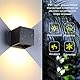 SNADER Smart WiFi LED Wandlampe Innen/Außen,6W-RGB Farbwechsel,steuerbar per App/Sprachsteuerung,einstellbarer Abstrahlwinkel-Wandleuchte Perfekt für Innen-und Außenbereiche Wohnzimmer,Garten (1)