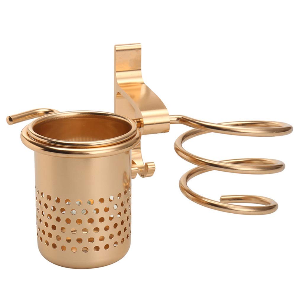 Suszarka do włosów uchwyt ścienny, uchwyt na suszarkę do włosów, suszarka do włosów suszarka wielofunkcyjna przestrzeń aluminiowa przechowywanie łazienka stojak do przechowywania, odpowiedni dla rodzi