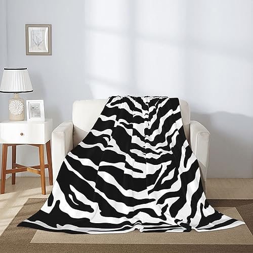 Tuieomse SWNGOAQ6NG-549494026 Zebra Stripes Sherpa Blanket Throw Safari Animals Blankets For Couch & Bed thumb #2
